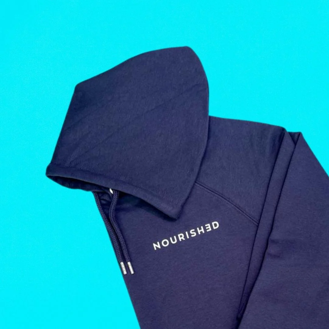 Nourished Navy Hoodie - Image 2